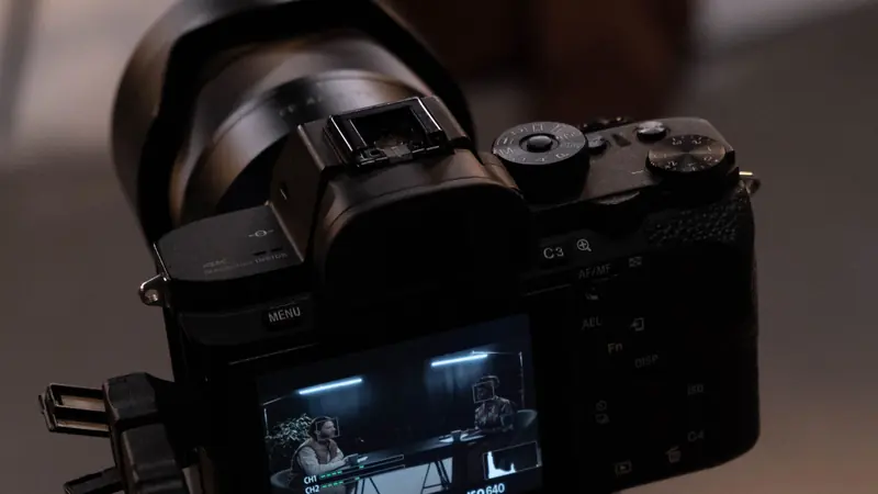 Sony-Kamera des Video-Content-Studios